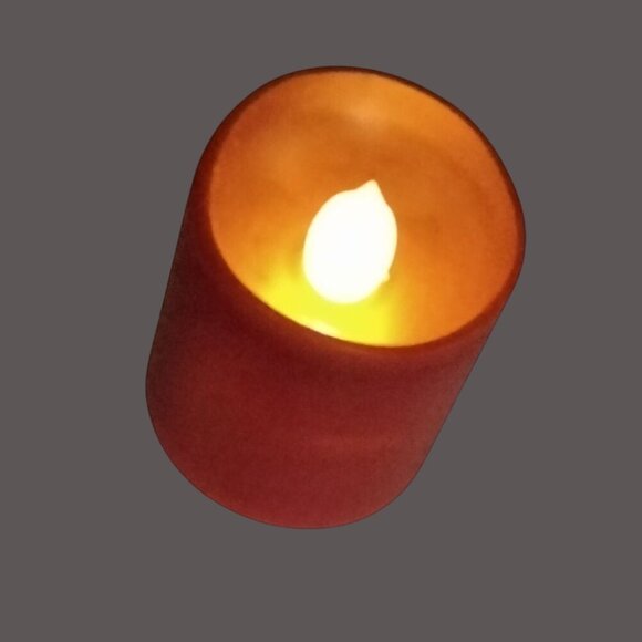 Flameless Red Votive Candle - Picture 1 of 7